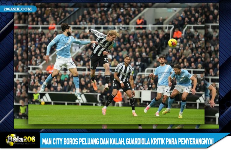 Man City Boros Peluang dan Kalah, Guardiola Kritik Para Penyerangnya!