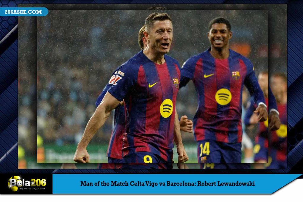 Man of the Match Celta Vigo vs Barcelona: Robert Lewandowski