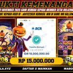 BUKTI KEMENANGAN MEMBER BOLA206 TANGGAL 11 NOVEMBER 2025