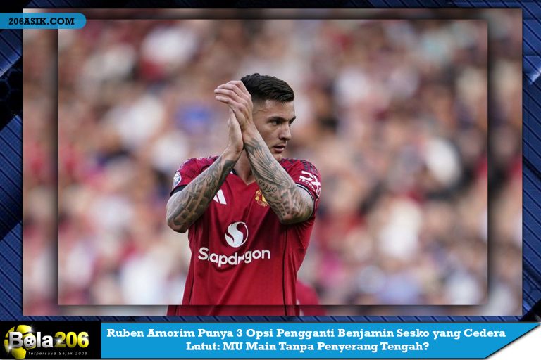 Ruben Amorim Punya 3 Opsi Pengganti Benjamin Sesko yang Cedera Lutut: MU Main Tanpa Penyerang Tengah?
