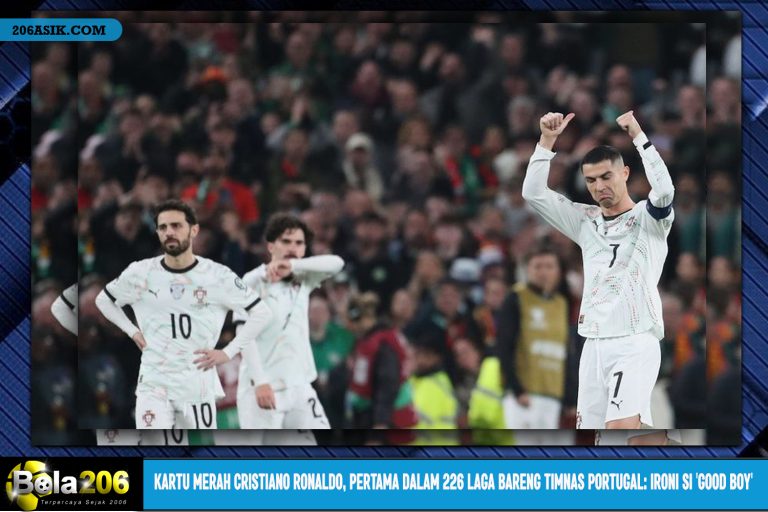 Kartu Merah Cristiano Ronaldo, Pertama dalam 226 Laga Bareng Timnas Portugal: Ironi Si 'Good Boy'