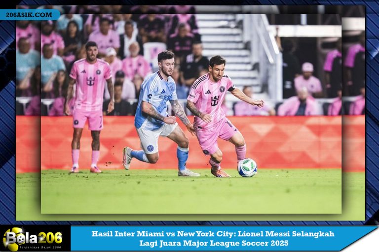 Hasil Inter Miami vs New York City: Lionel Messi Selangkah Lagi Juara Major League Soccer 2025