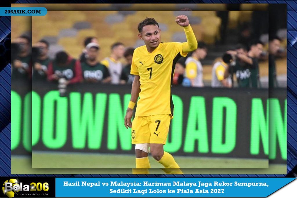 Hasil Nepal vs Malaysia: Harimau Malaya Jaga Rekor Sempurna, Sedikit Lagi Lolos ke Piala Asia 2027