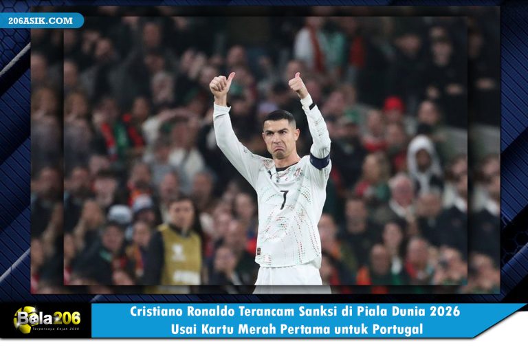 Cristiano Ronaldo Terancam Sanksi di Piala Dunia 2026 Usai Kartu Merah Pertama untuk Portugal