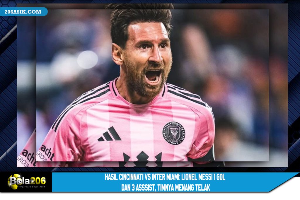 Hasil Cincinnati vs Inter Miami: Lionel Messi 1 Gol dan 3 Asssist, Timnya Menang Telak