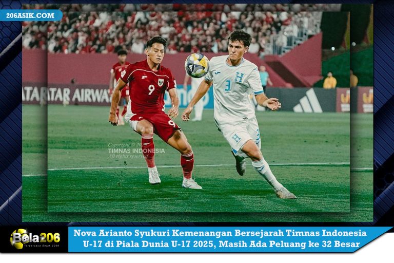 Nova Arianto Syukuri Kemenangan Bersejarah Timnas Indonesia U-17 di Piala Dunia U-17 2025, Masih Ada Peluang ke 32 Besar