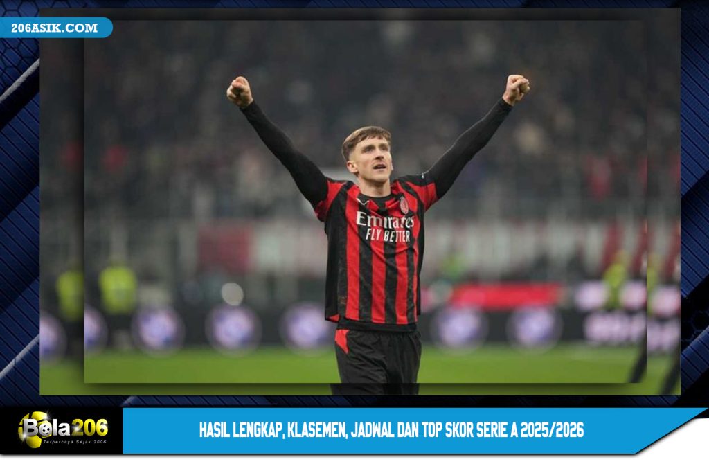 Hasil Lengkap, Klasemen, Jadwal dan Top Skor Serie A 2025/2026