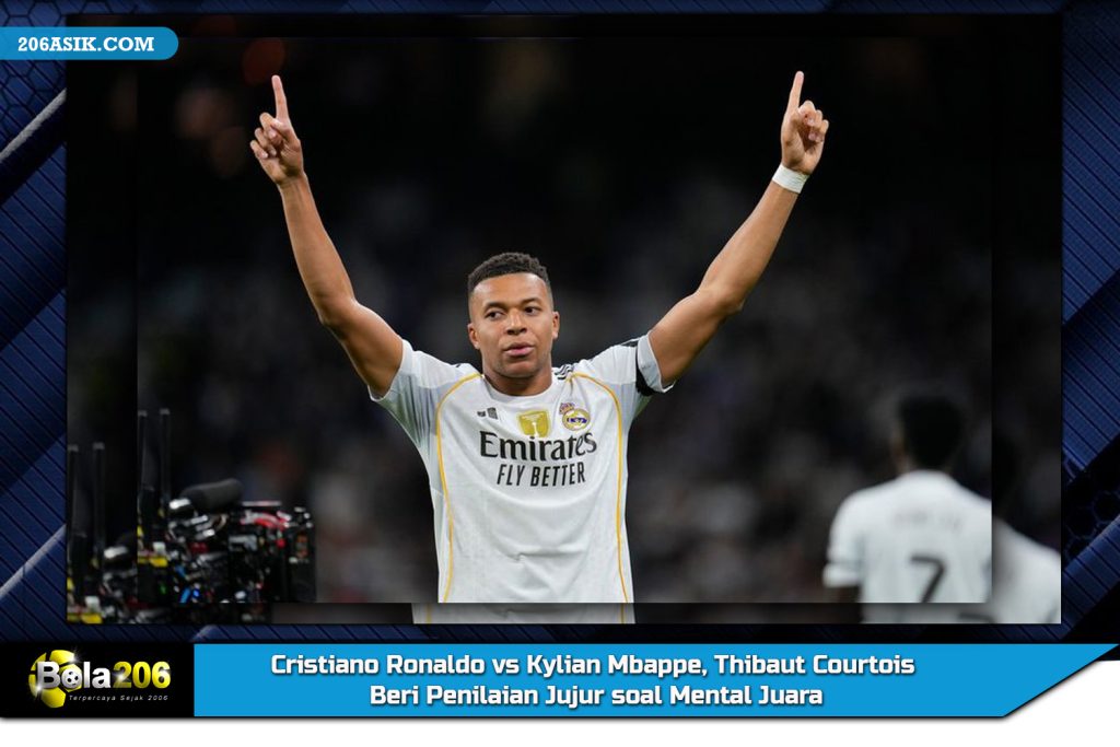 Cristiano Ronaldo vs Kylian Mbappe, Thibaut Courtois Beri Penilaian Jujur soal Mental Juara