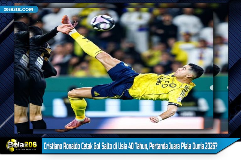 Cristiano Ronaldo Cetak Gol Salto di Usia 40 Tahun, Pertanda Juara Piala Dunia 2026?