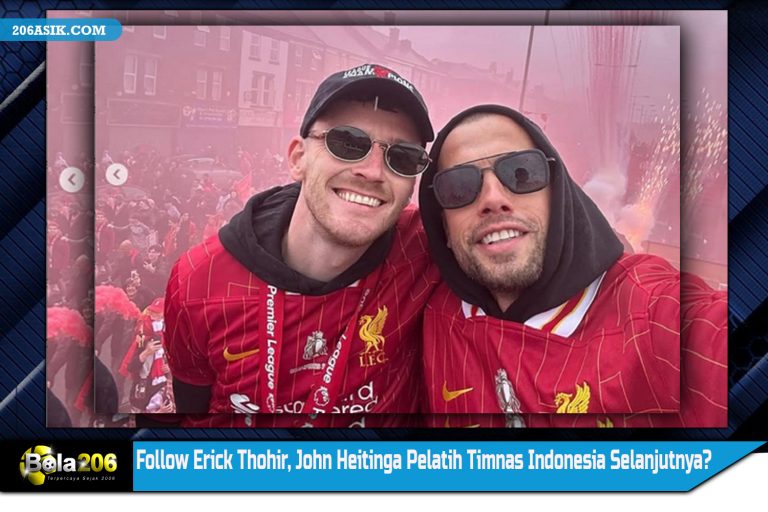 Follow Erick Thohir, John Heitinga Pelatih Timnas Indonesia Selanjutnya?