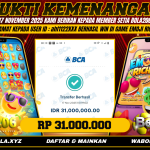BUKTI KEMENANGAN MEMBER BOLA206 TANGGAL 17 NOVEMBER 2025