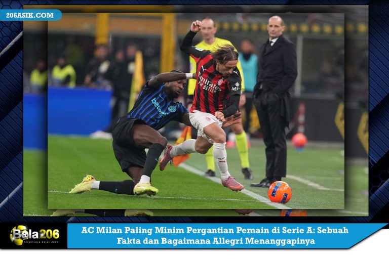 AC Milan Paling Minim Pergantian Pemain di Serie A