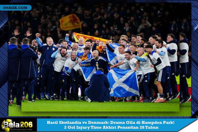 Hasil Skotlandia vs Denmark: Drama Gila di Hampden Park! 2 Gol Injury Time Akhiri Penantian 28 Tahun