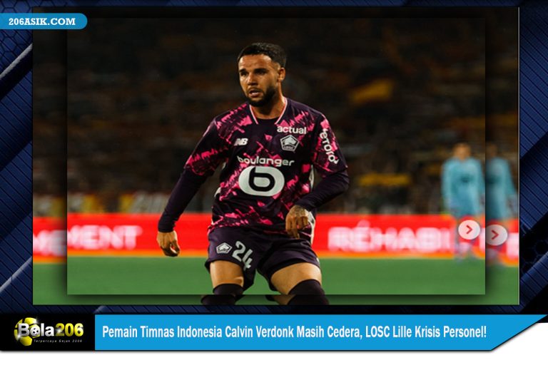 Pemain Timnas Indonesia Calvin Verdonk Masih Cedera, LOSC Lille Krisis Personel!