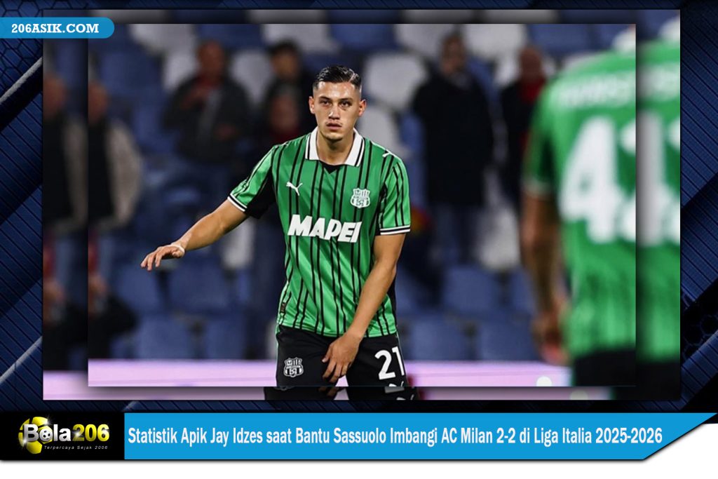 Statistik Apik Jay Idzes saat Bantu Sassuolo Imbangi AC Milan 2-2 di Liga Italia 2025-2026