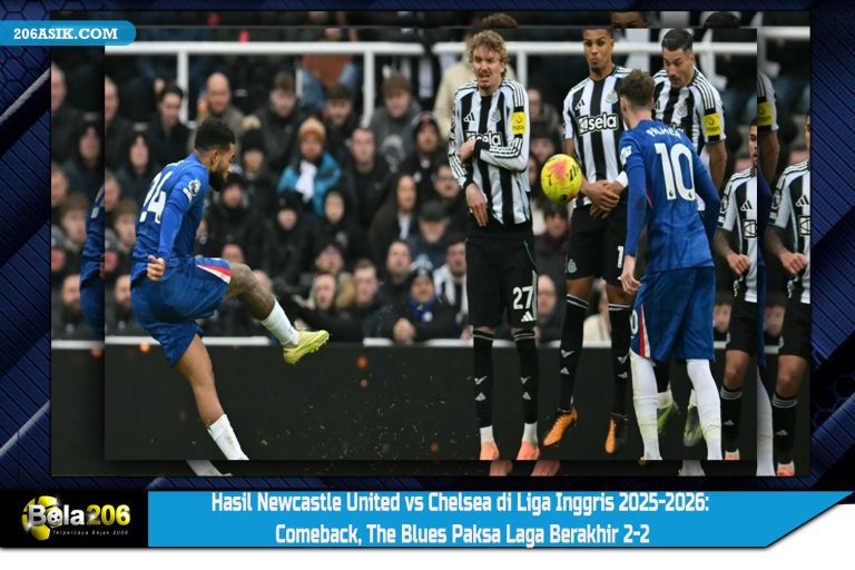 Hasil Newcastle United vs Chelsea di Liga Inggris 2025-2026: Comeback, The Blues Paksa Laga Berakhir 2-2
