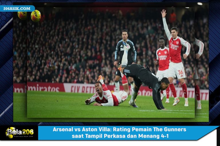 Arsenal vs Aston Villa: Rating Pemain The Gunners saat Tampil Perkasa dan Menang 4-1