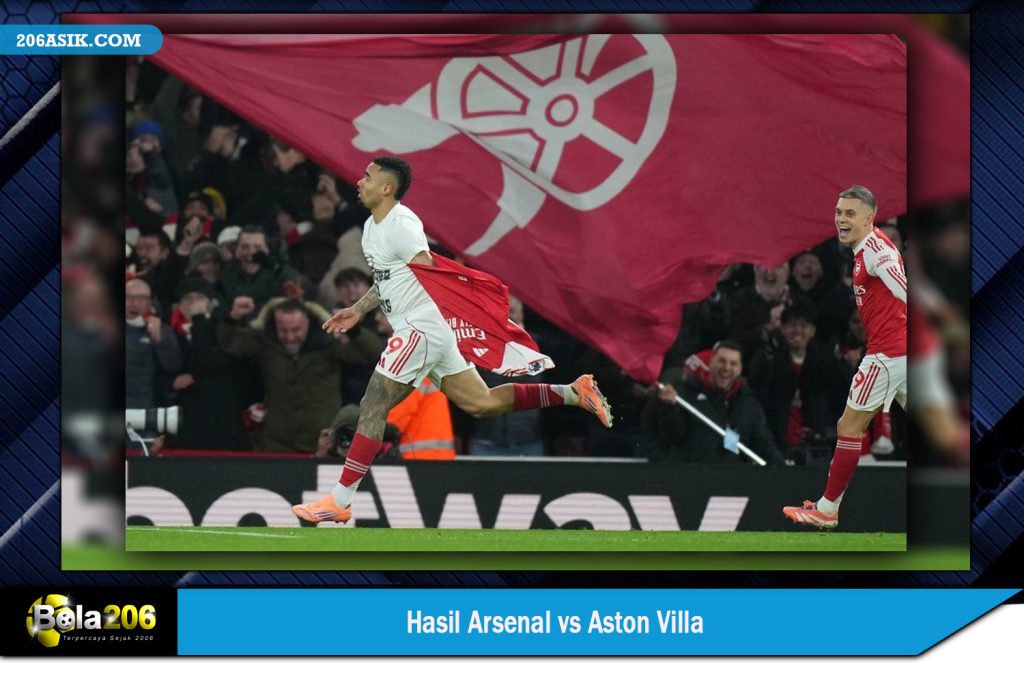 Hasil Arsenal vs Aston Villa