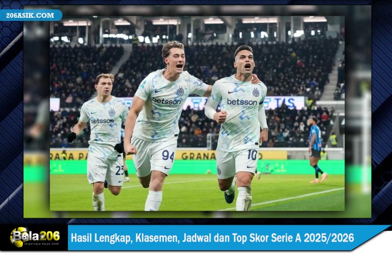Hasil Lengkap Klasemen Jadwal dan Top Skor Serie A 2025 2026
