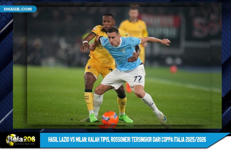 Hasil Lazio vs Milan: Kalah Tipis, Rossoneri Tersingkir dari Coppa Italia 2025/2026