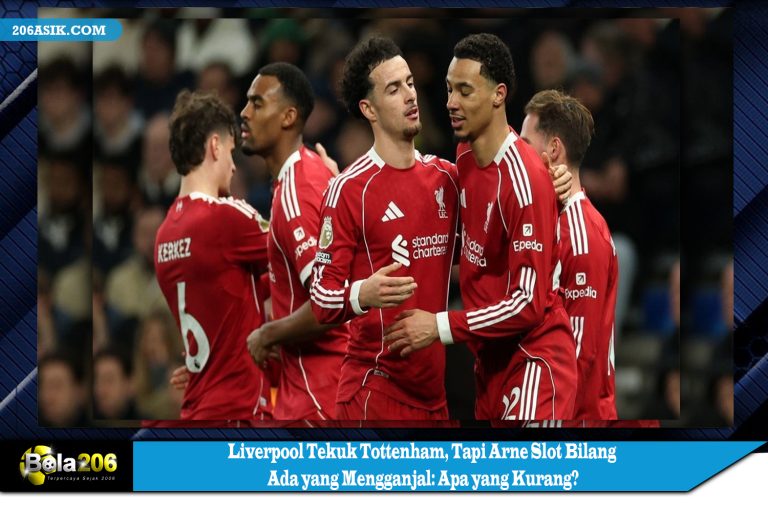 Liverpool Tekuk Tottenham, Tapi Arne Slot Bilang Ada yang Mengganjal: Apa yang Kurang?