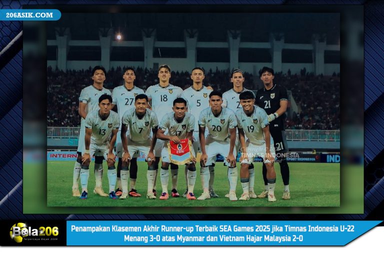 Penampakan Klasemen Akhir Runner-up Terbaik SEA Games 2025 jika Timnas Indonesia U-22 Menang 3-0 atas Myanmar dan Vietnam Hajar Malaysia 2-0