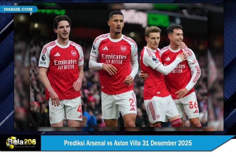 Prediksi Arsenal vs Aston Villa 31 Desember 2025