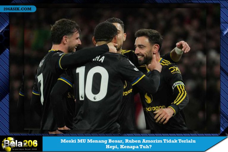 Meski MU Menang Besar, Ruben Amorim Tidak Terlalu Hepi, Kenapa Tuh?