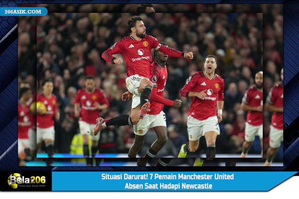 Situasi Darurat! 7 Pemain Manchester United Absen Saat Hadapi Newcastle