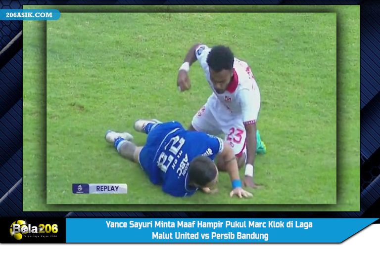 vYance Sayuri Minta Maaf Hampir Pukul Marc Klok di Laga Malut United vs Persib Bandung