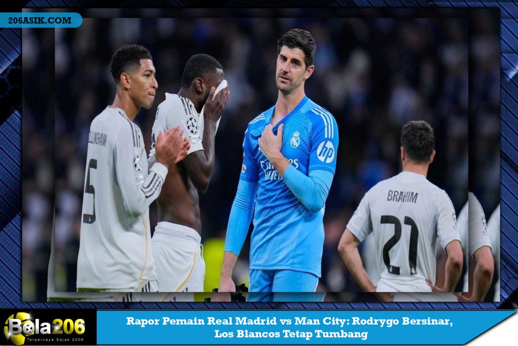 Rapor Pemain Real Madrid vs Man City: Rodrygo Bersinar, Los Blancos Tetap Tumbang