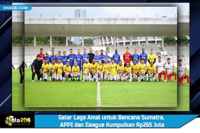 Gelar Laga Amal untuk Bencana Sumatra, APPI dan Ileague Kumpulkan Rp265 Juta