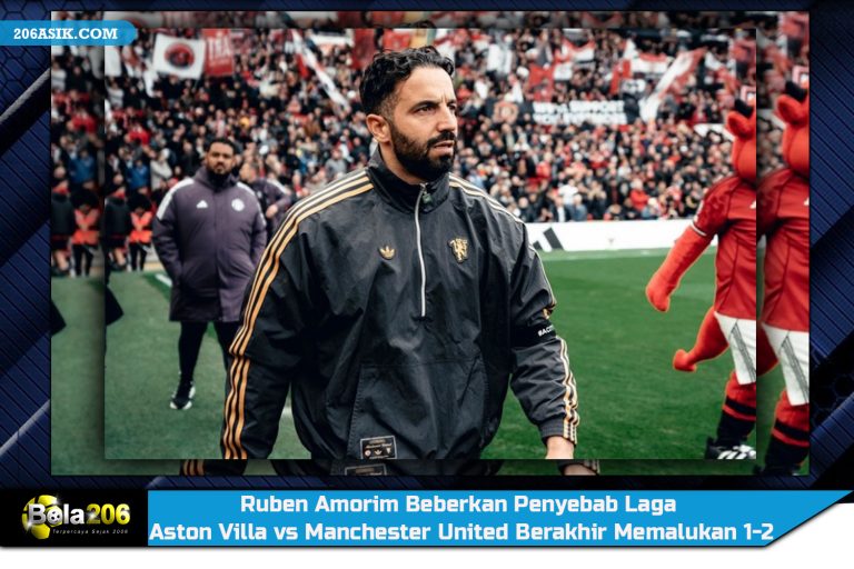 Ruben Amorim Beberkan Penyebab Laga Aston Villa vs Manchester United Berakhir Memalukan 1-2