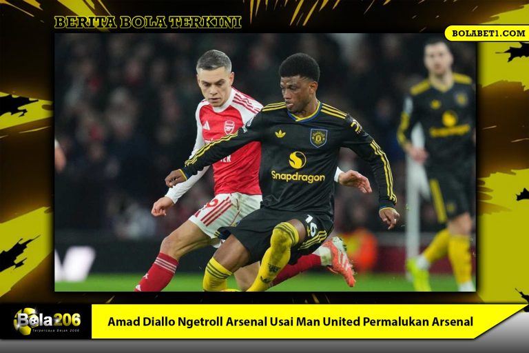 Amad Diallo Ngetroll Fans Arsenal Usai Man United Permalukan Arsenal