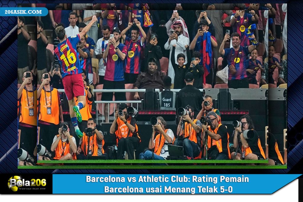 Barcelona vs Athletic Club: Rating Pemain Barcelona usai Menang Telak 5-0