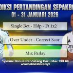 PREDIKSI SEPAK BOLA 09 JANUARI – 10 JANUARI 2026
