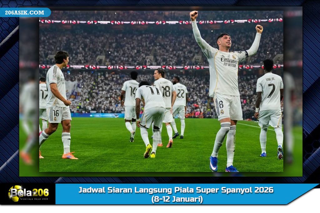 Jadwal Siaran Langsung Piala Super Spanyol 2026 (8-12 Januari)