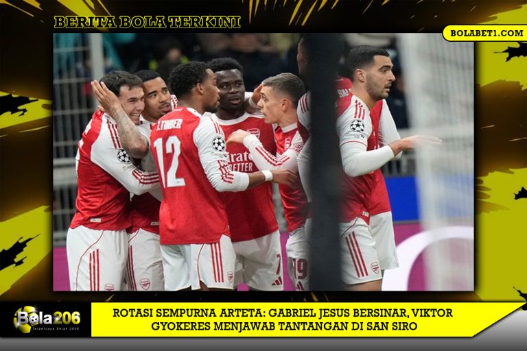 Rotasi Sempurna Arteta: Gabriel Jesus Bersinar, Viktor Gyokeres Menjawab Tantangan di San Siro