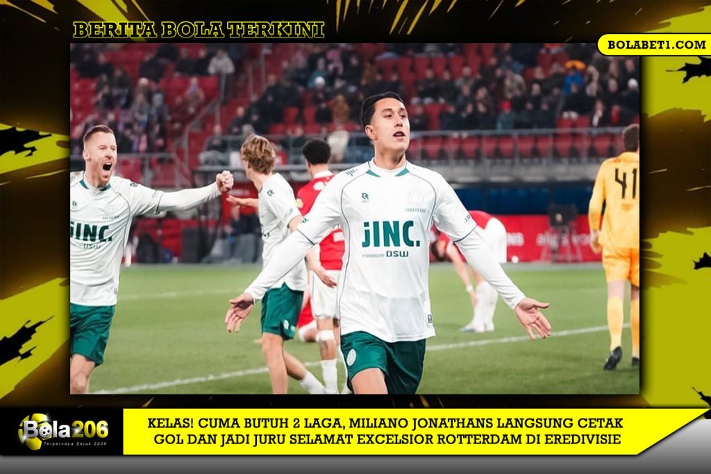 Kelas! Cuma Butuh 2 Laga, Miliano Jonathans Langsung Cetak Gol dan Jadi Juru Selamat Excelsior Rotterdam di Eredivisie