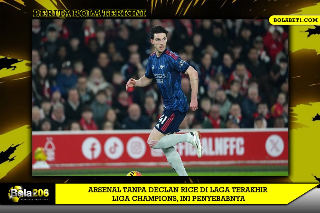 Arsenal Tanpa Declan Rice di Laga Terakhir Liga Champions, Ini Penyebabnya