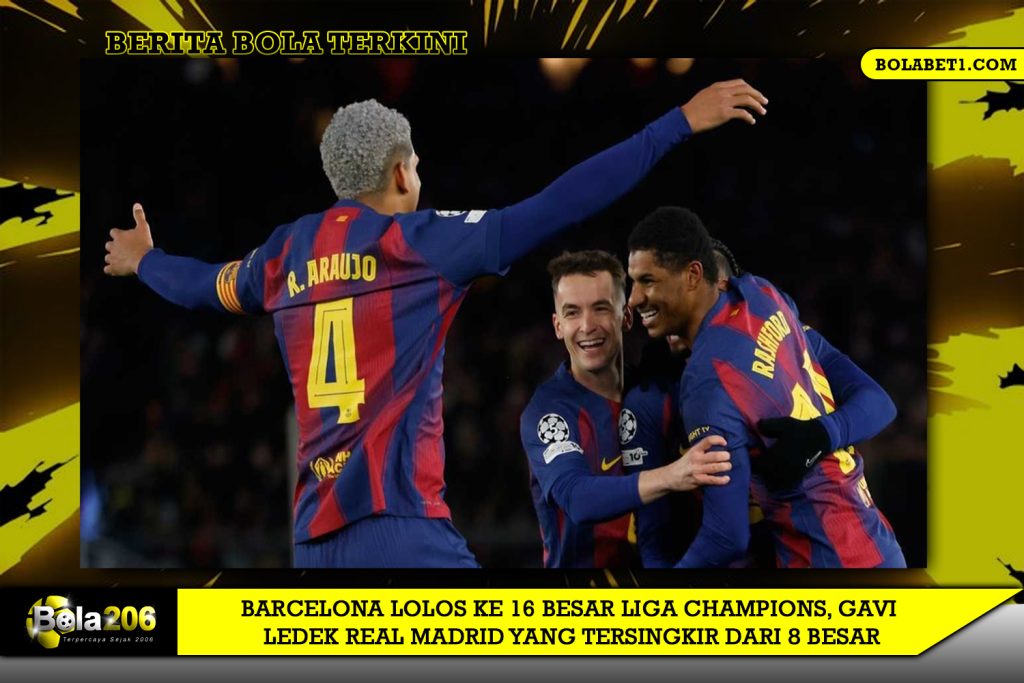 Barcelona Lolos ke 16 Besar Liga Champions, Gavi Ledek Real Madrid yang Tersingkir dari 8 Besar