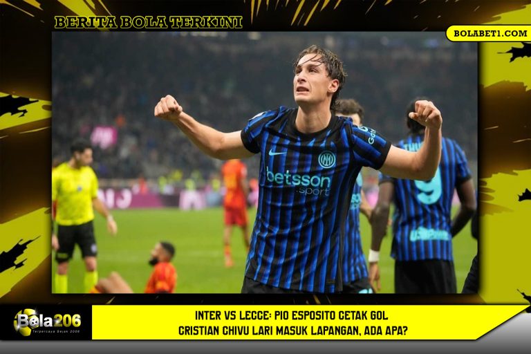 Inter vs Lecce: Pio Esposito Cetak Gol, Cristian Chivu Lari Masuk Lapangan, Ada Apa?