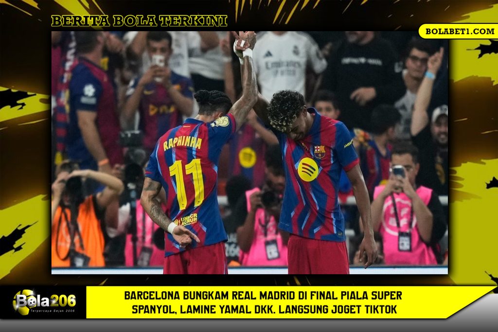 Barcelona Bungkam Real Madrid di Final Piala Super Spanyol, Lamine Yamal dkk. Langsung Joget TikTok
