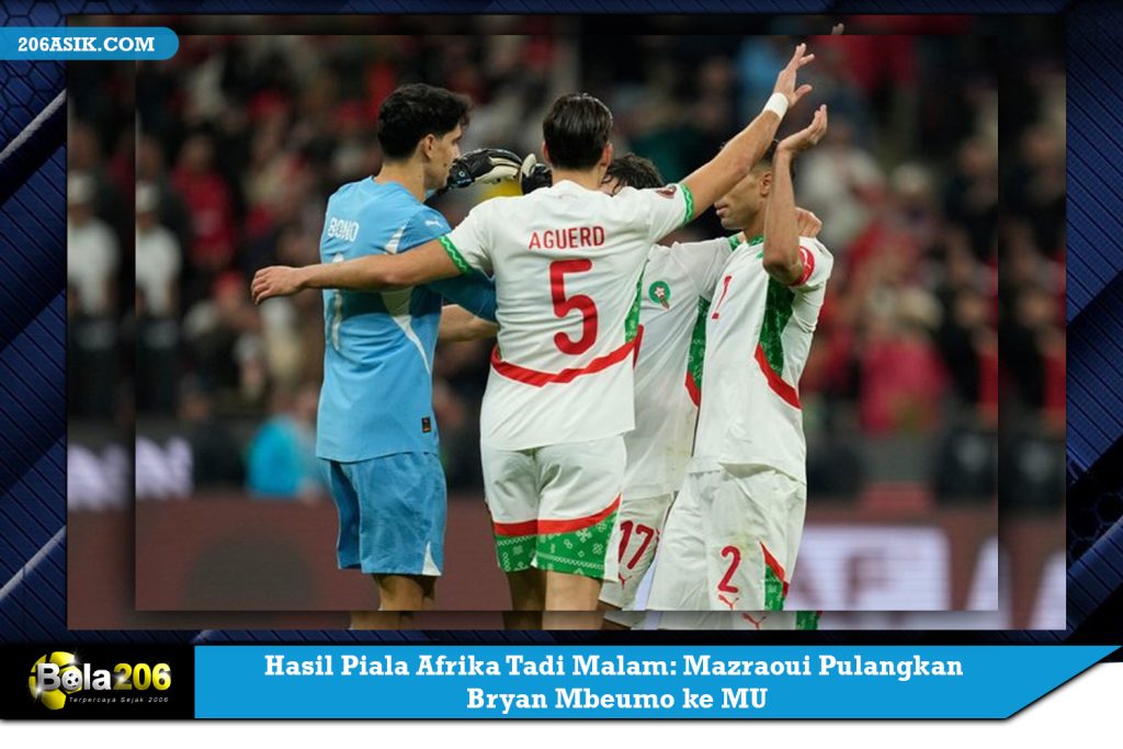 Hasil Piala Afrika Tadi Malam: Mazraoui Pulangkan Bryan Mbeumo ke MU