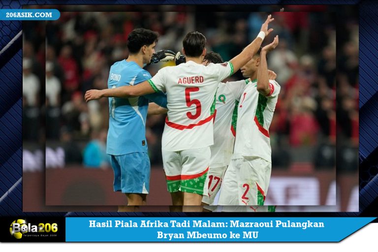 Hasil Piala Afrika Tadi Malam: Mazraoui Pulangkan Bryan Mbeumo ke MU