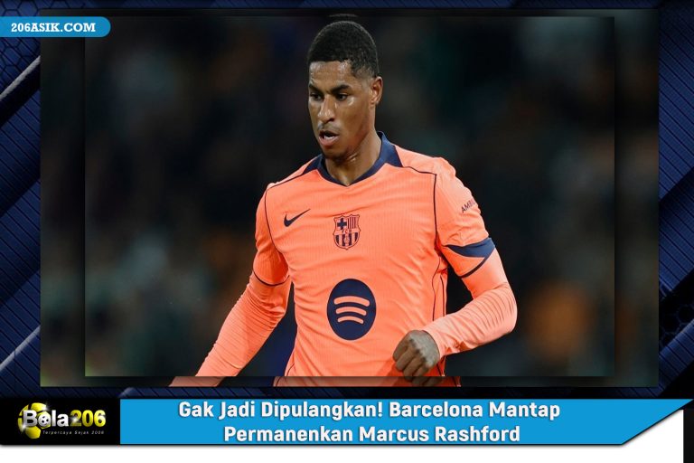 Gak Jadi Dipulangkan! Barcelona Mantap Permanenkan Marcus Rashford