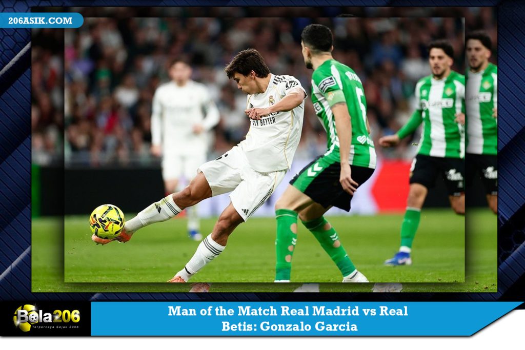 Man of the Match Real Madrid vs Real Betis: Gonzalo Garcia