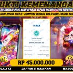 BUKTI KEMENANGAN MEMBER BOLA206 TANGGAL 30 JANUARI 2026