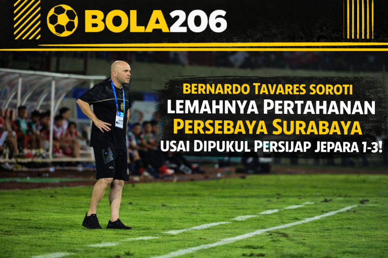 Bernardo Tavares Soroti Lemahnya Pertahanan Persebaya Surabaya Usai Dipukul Persijap Jepara 1-3