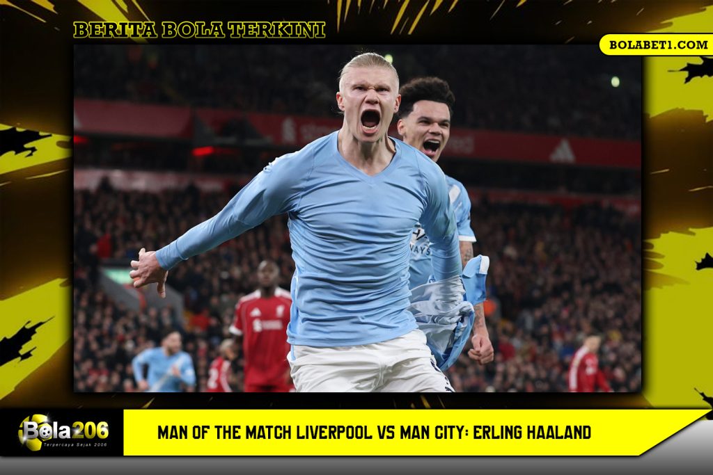 Man of the Match Liverpool vs Man City Erling Haaland